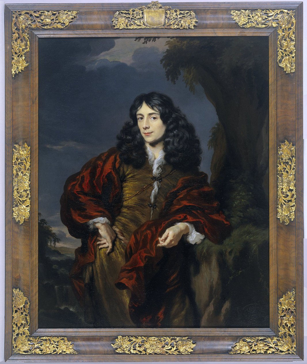 Porträtt av en ung man av Nicolaes Maes