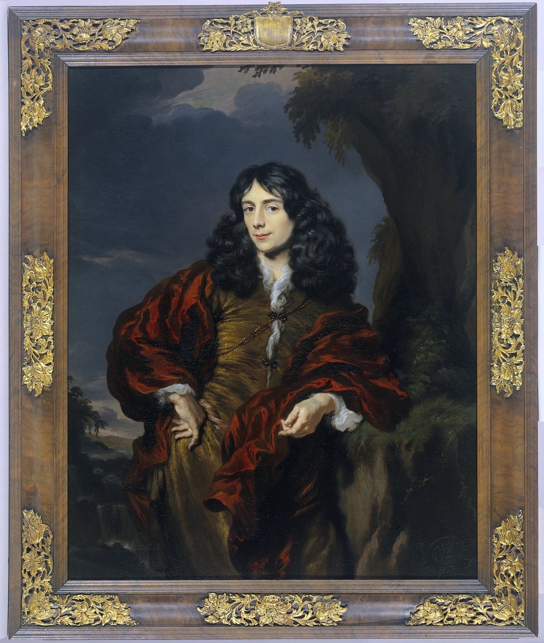 Porträtt av en ung man, möjligen Simon van Alphen (1650-1730) av Nicolaes Maes