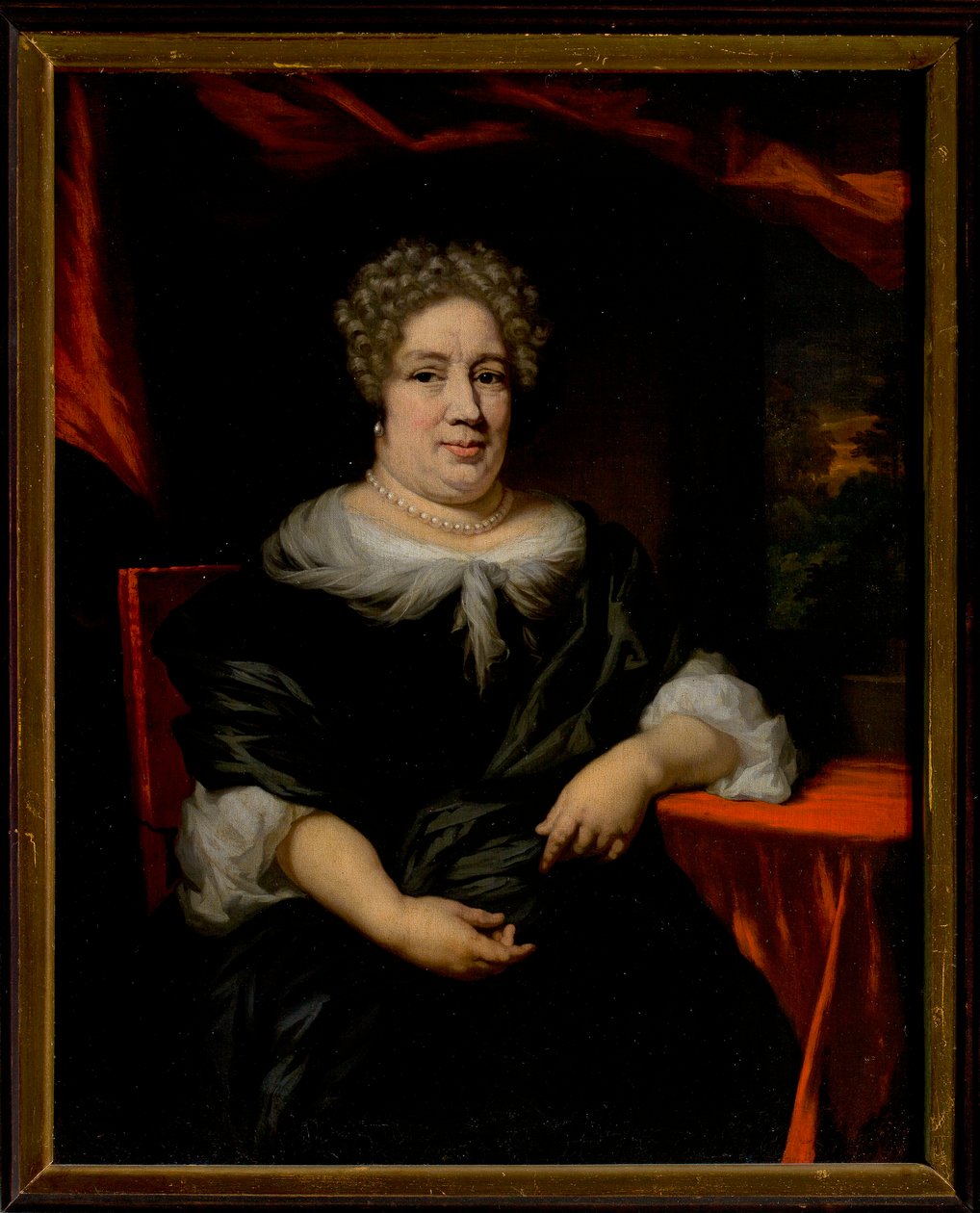 Porträtt av en dam av Nicolaes Maes
