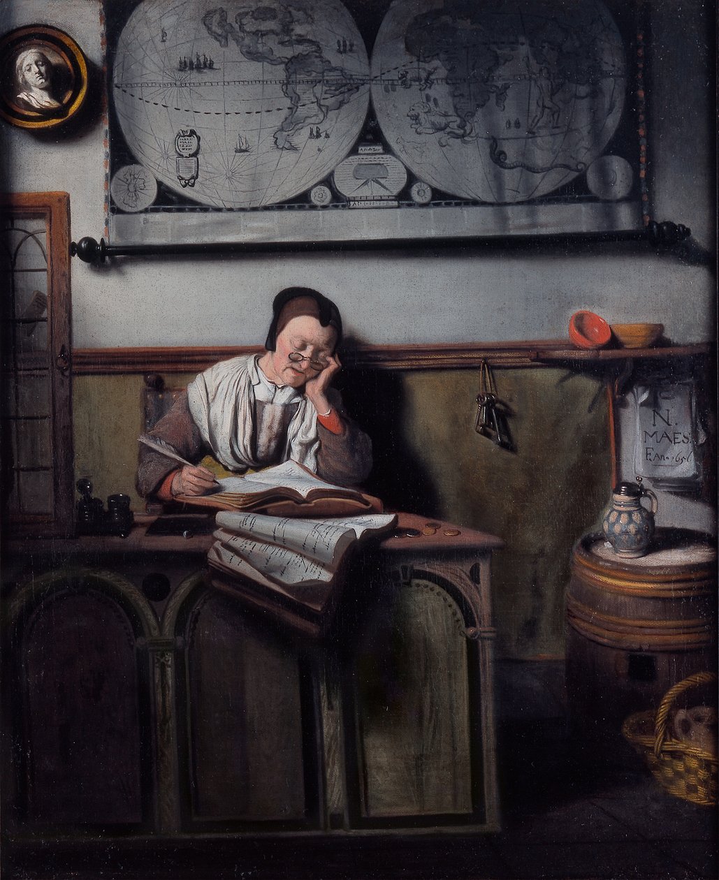 Kontohållaren av Nicolaes Maes