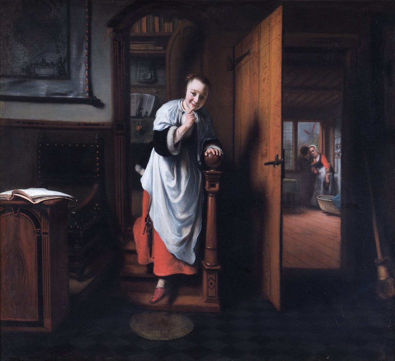 Tjuvlyssnaren av Nicolaes Maes