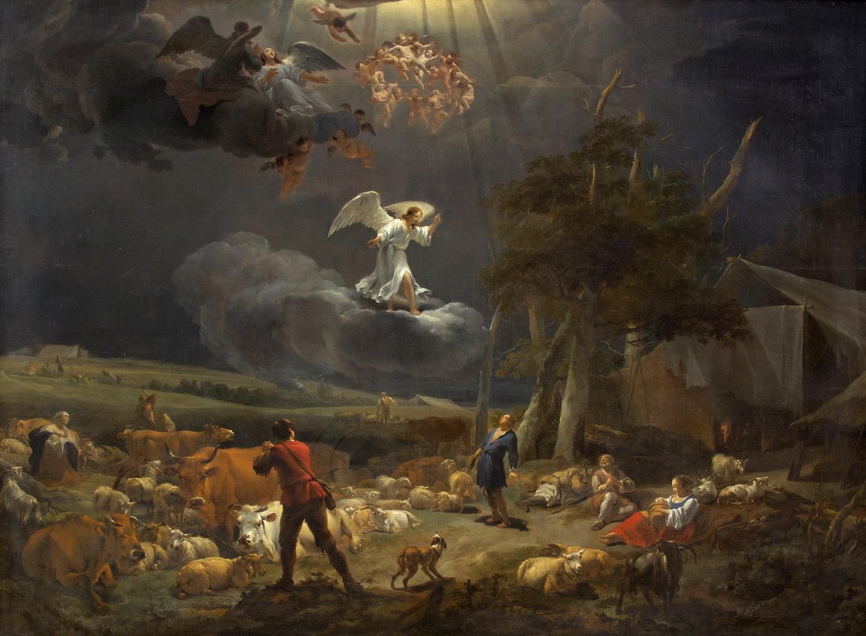 Bebådelsen till herdarna av Nicolaes Pietersz. Berchem