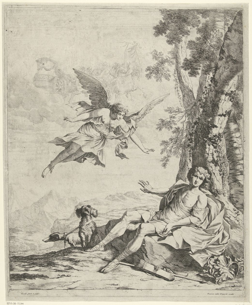 Aurora en Cephalus Takbil Cephalus av Nicolaes Van Helt Stockade