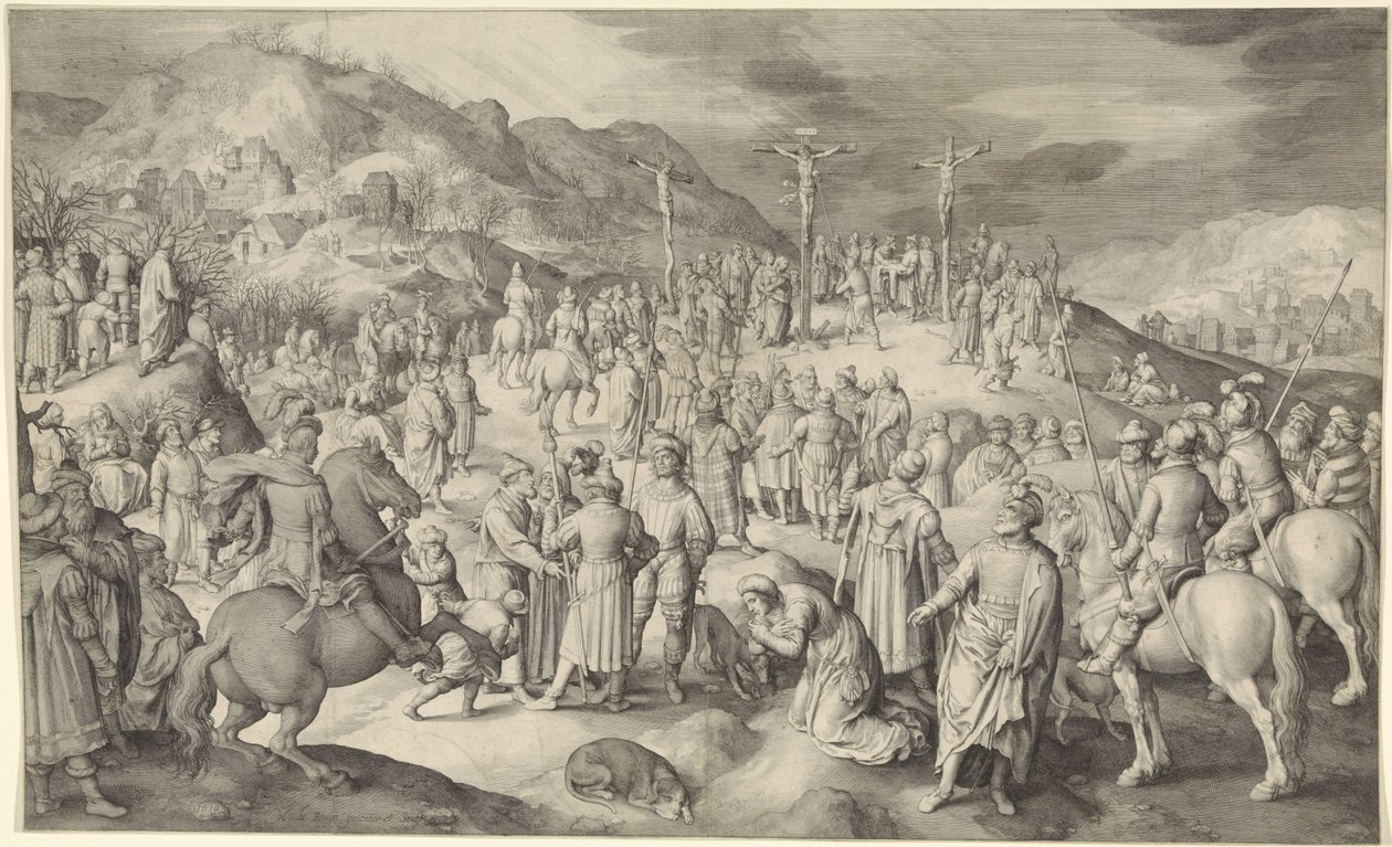 Kristus på korset av Nicolaes de Bruyn