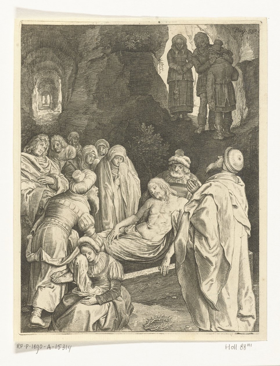 Kristi begravning The Passion (serietitel) av Nicolaes de Bruyn