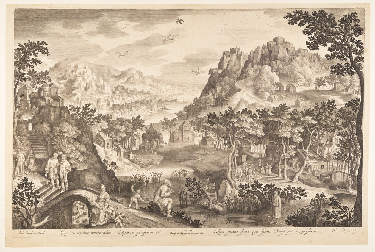 Hosea och den prostituerade Gomer av Nicolaes de Bruyn