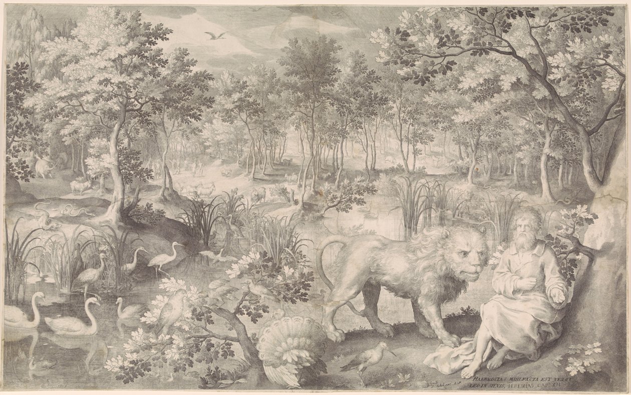 Jeremia i öknen av Nicolaes de Bruyn
