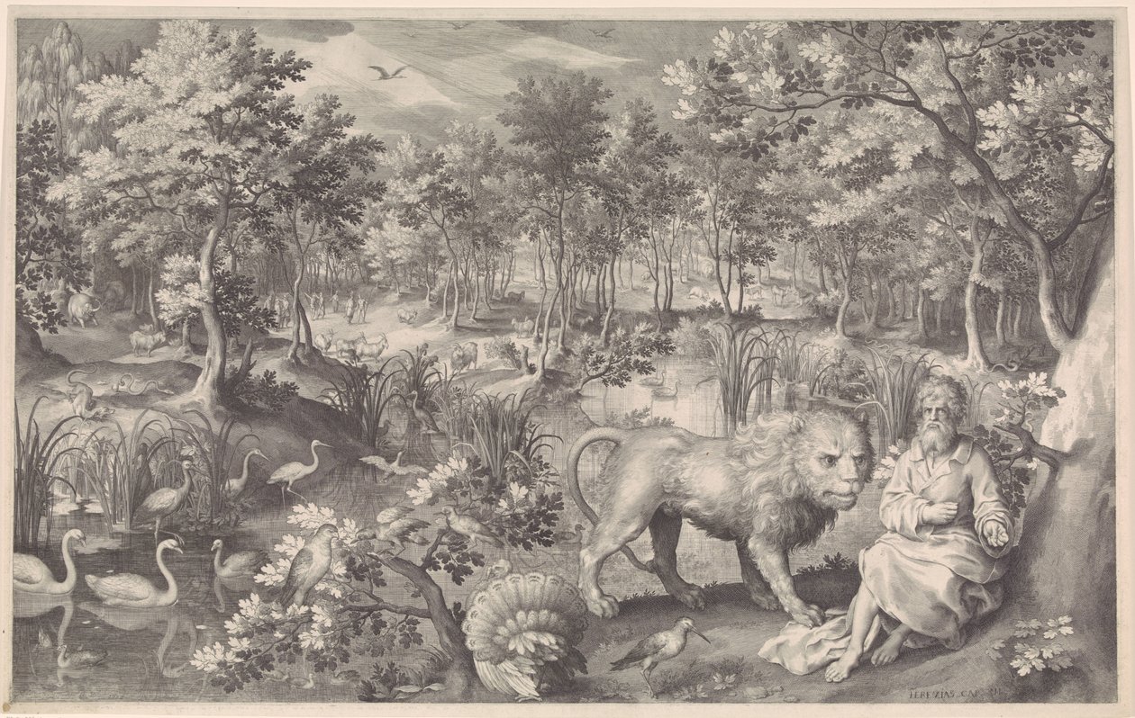 Jeremia i öknen av Nicolaes de Bruyn