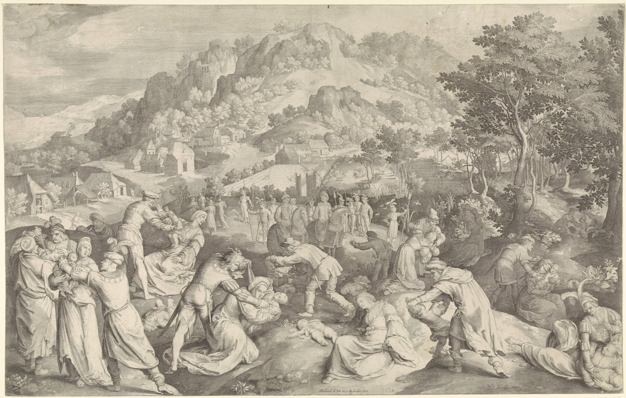 Barnmord i Betlehem av Nicolaes de Bruyn