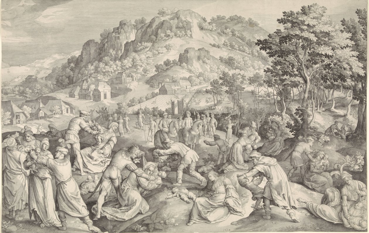 Barnmord i Betlehem av Nicolaes de Bruyn