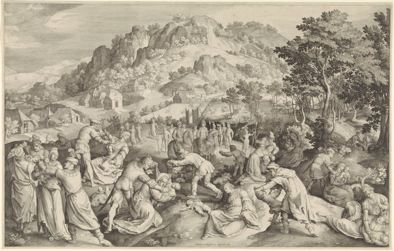 Barnmord i Betlehem av Nicolaes de Bruyn
