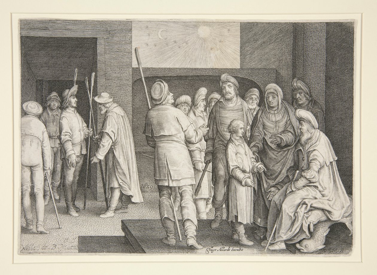 Josephs andra dröm av Nicolaes de Bruyn