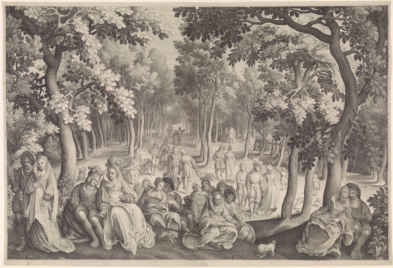 Kärlekens trädgård av Nicolaes de Bruyn