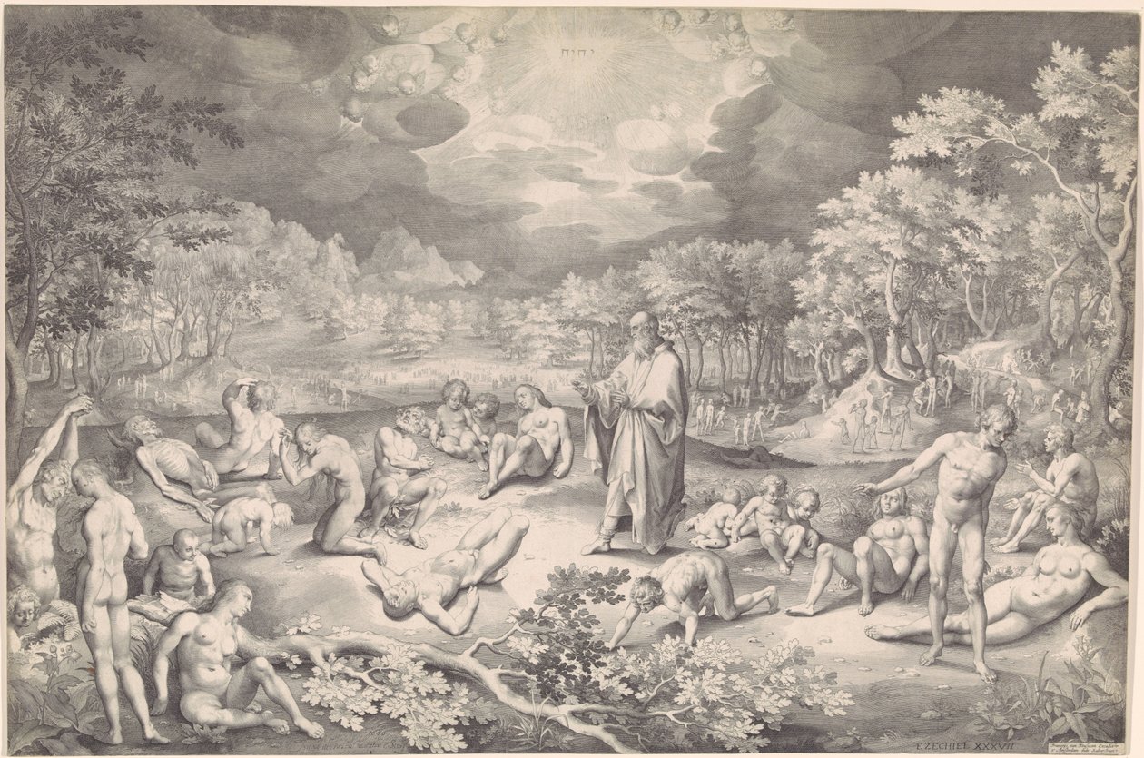 Syn av Hesekiel av Bendalen av Nicolaes de Bruyn