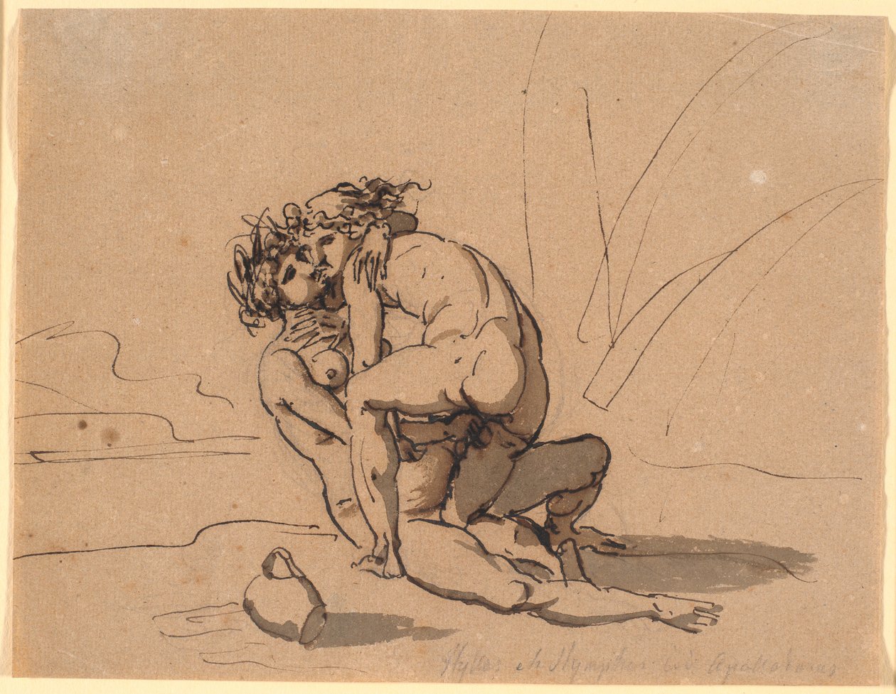 Hylas smekt av nymfen av Nicolai Abildgaard