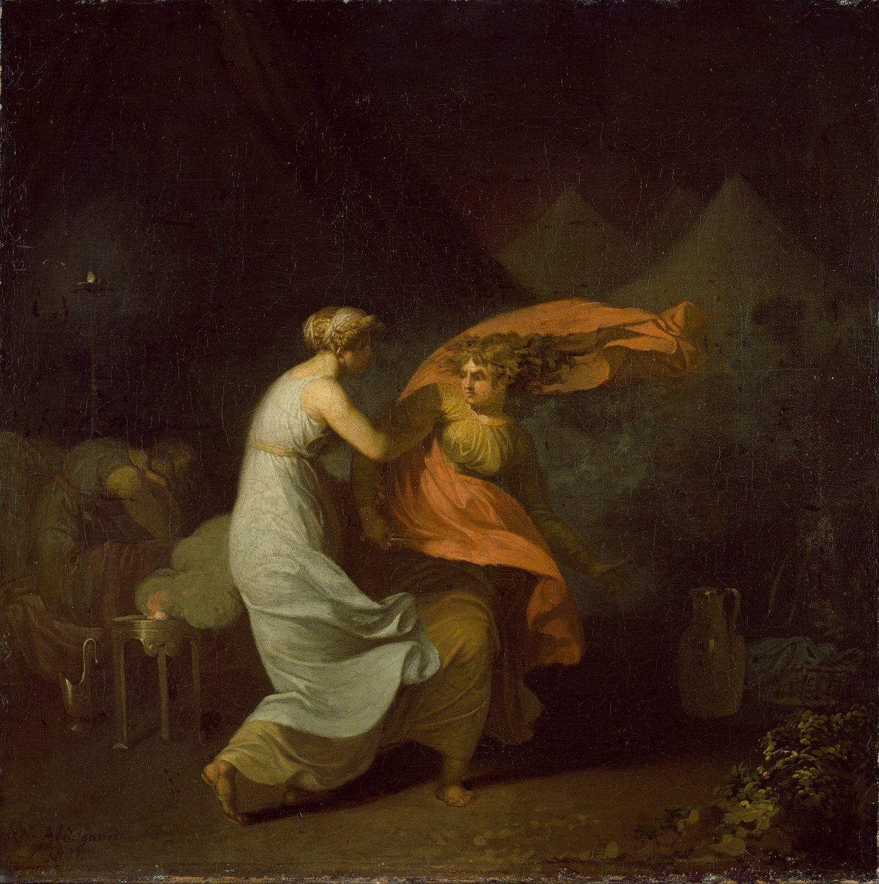 Julia och Fulvia av Nicolai Abildgaard