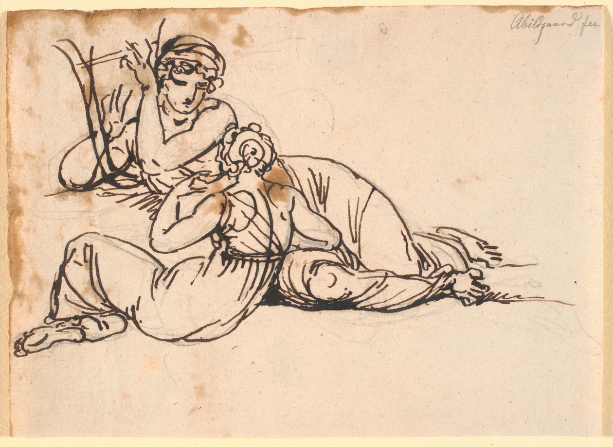 Sappho och Mytilene av Nicolai Abildgaard
