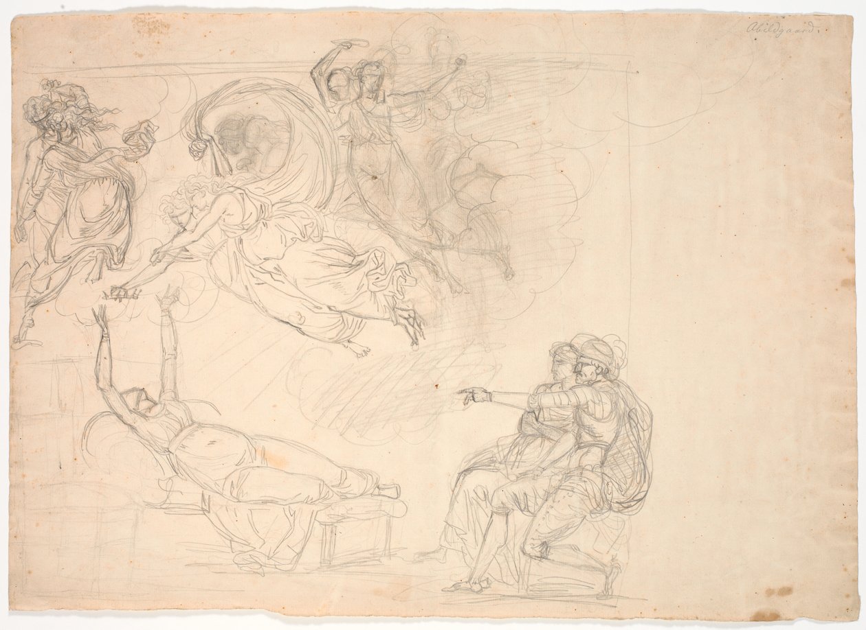 Scen från Shakespeares Henry VIII (akt 4, scen 2) av Nicolai Abildgaard