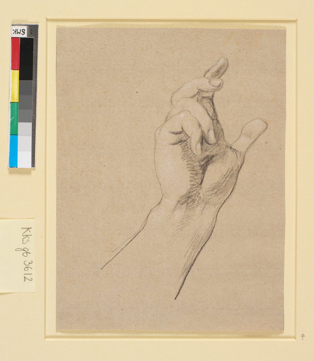 Studie av en hand av Nicolai Abildgaard