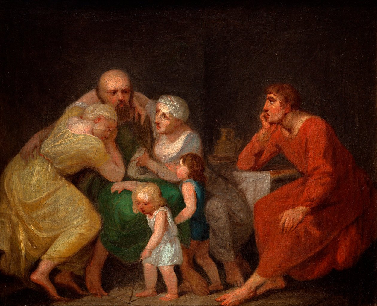 En avskedsscen. av Nicolai Abraham Abildgaard