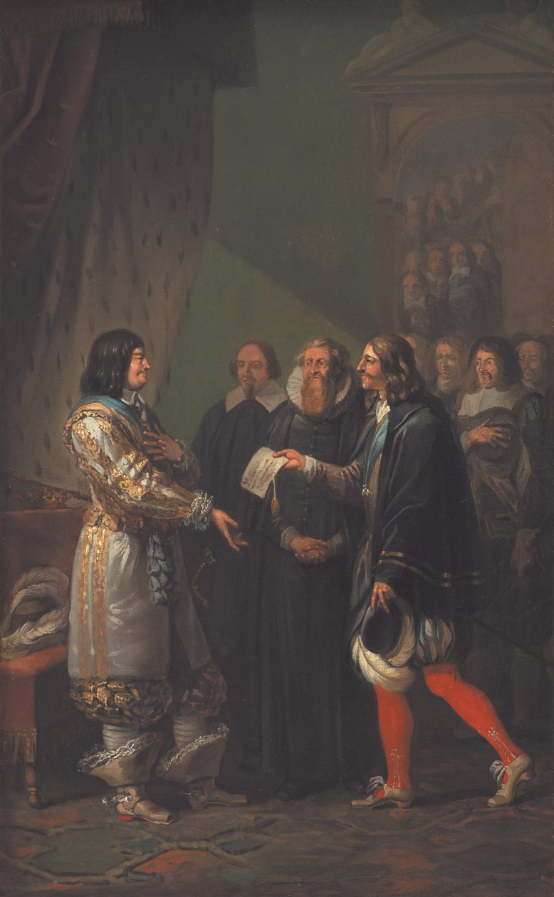Absolut monarki tilldelades Fredrik III av Danmark 1660, 1783. av Nicolai Abraham Abildgaard