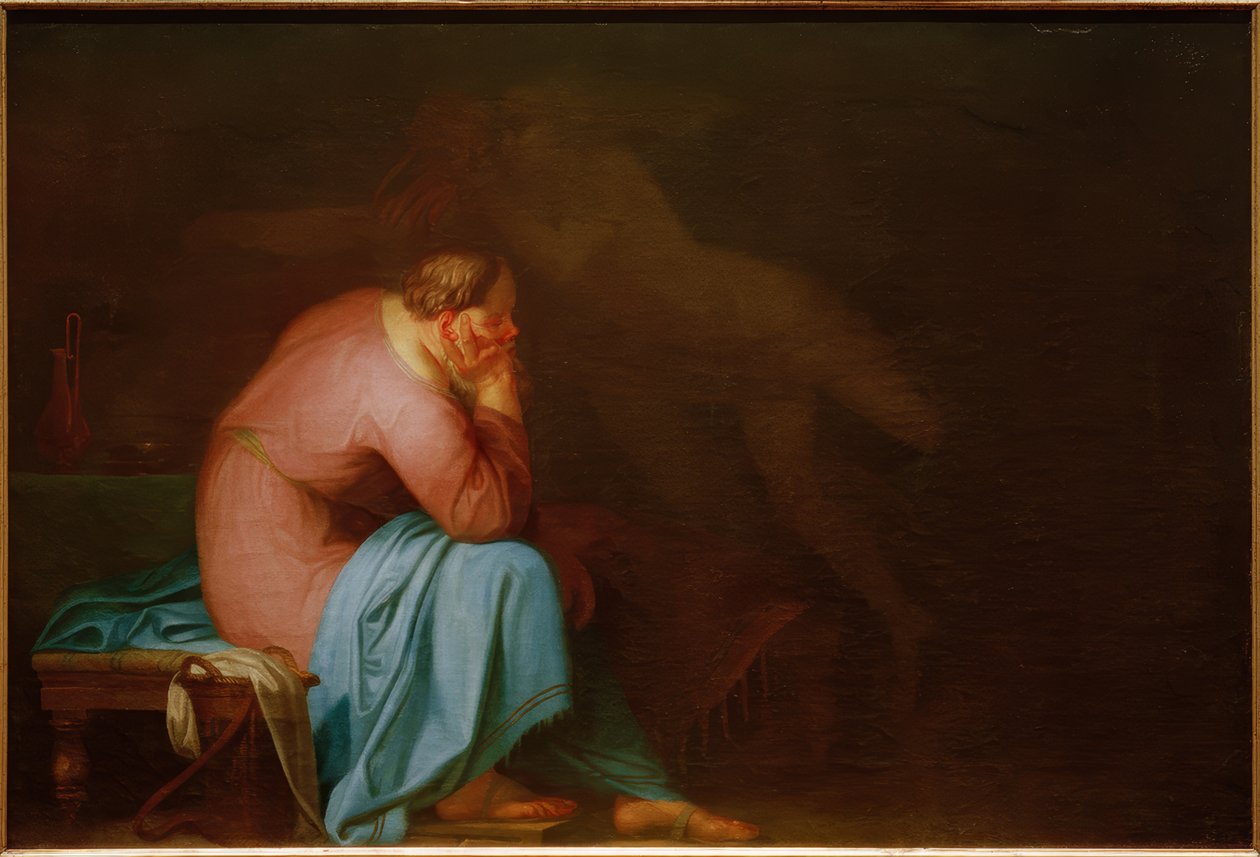 Sokrates och hans demon av Nicolai Abraham Abildgaard