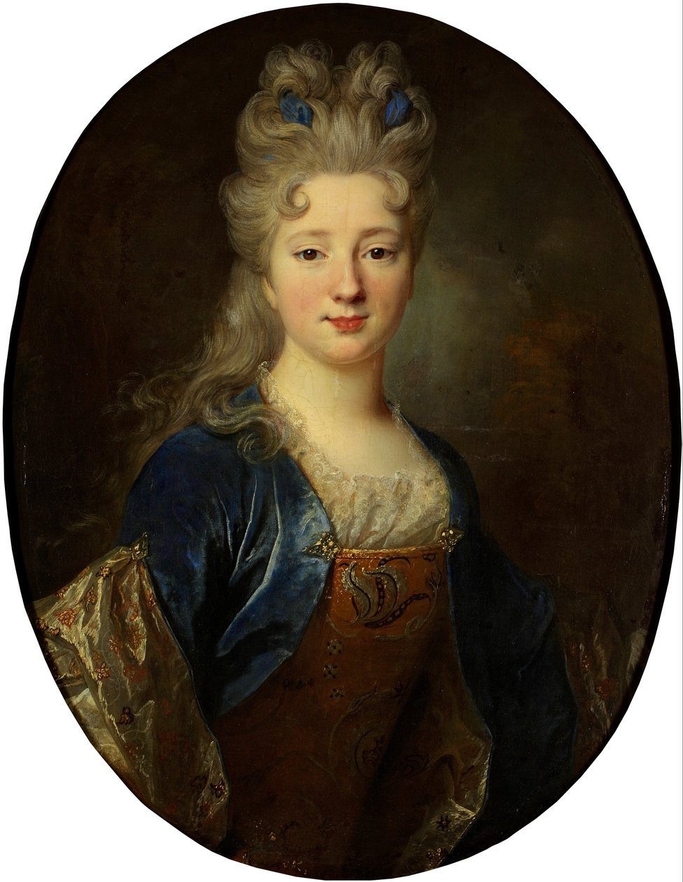 Kvinnligt porträtt av Nicolas de Largillière
