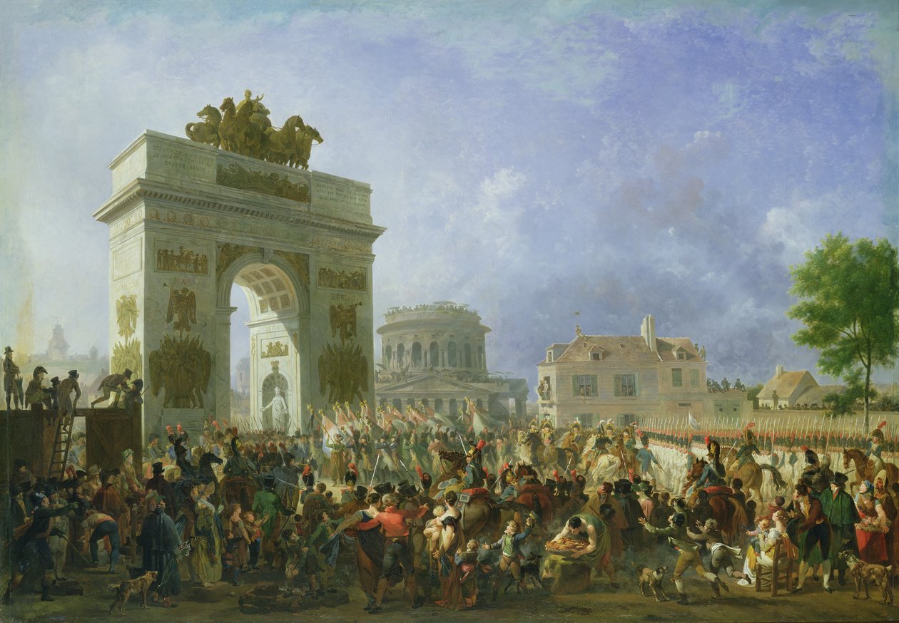Imperialgardets intåg i Paris vid Barriere de Pantin, 25 november 1807, 1810 av Nicolas Antoine Taunay