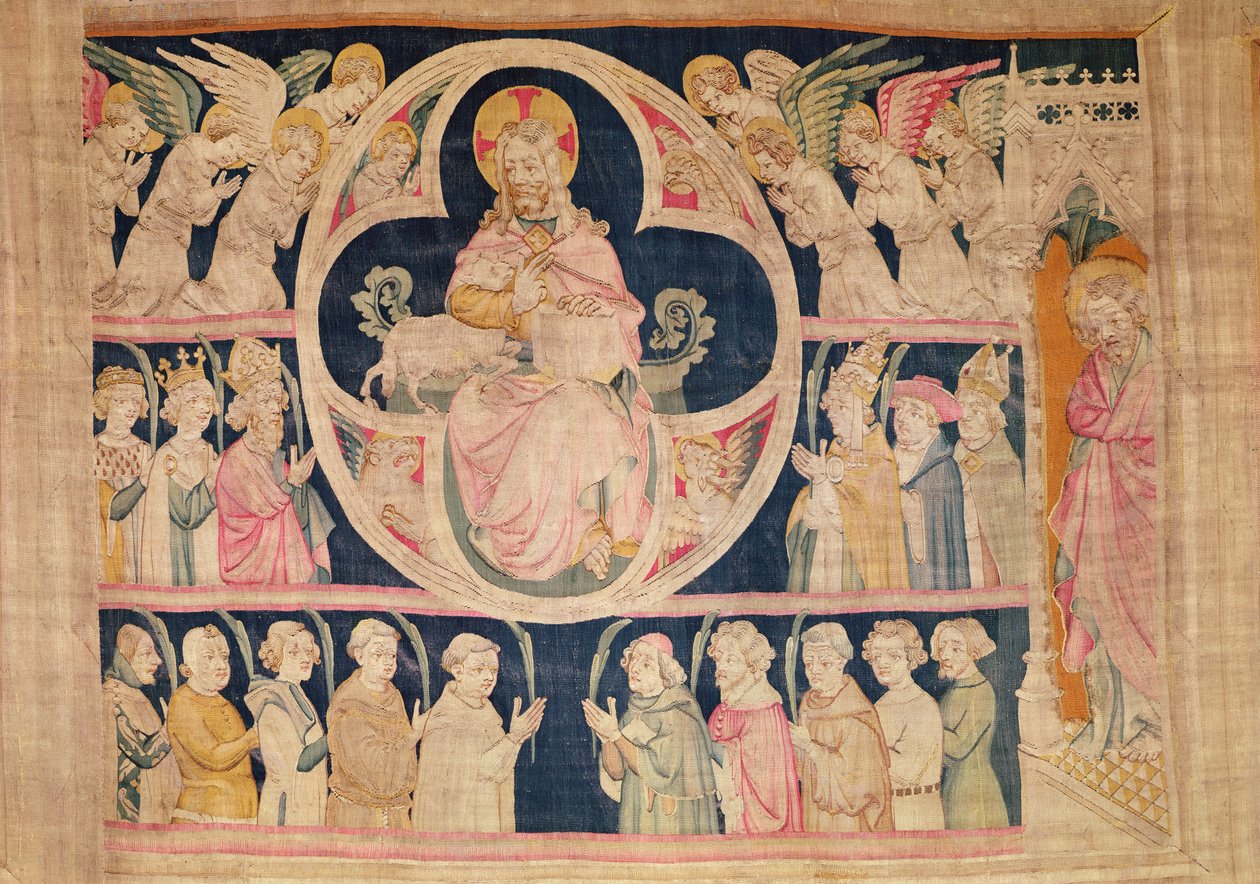 Räkningen av de utvalda, från Apokalypsens gobeläng i Angers, 1373-87 (gobeläng) av Nicolas Bataille