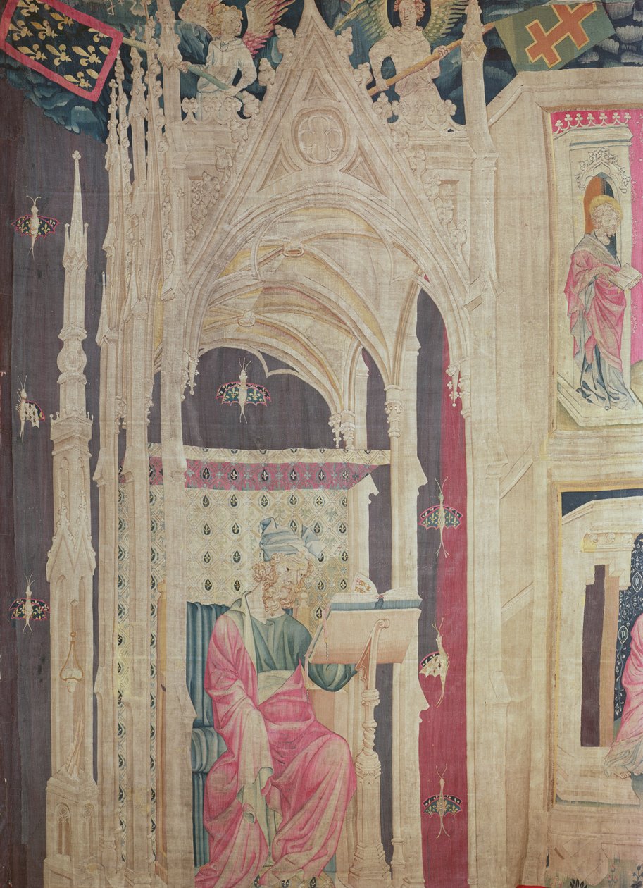 The Reader, från Apocalypse Tapestry of Angers, 1373-87 (gobeläng) av Nicolas Bataille