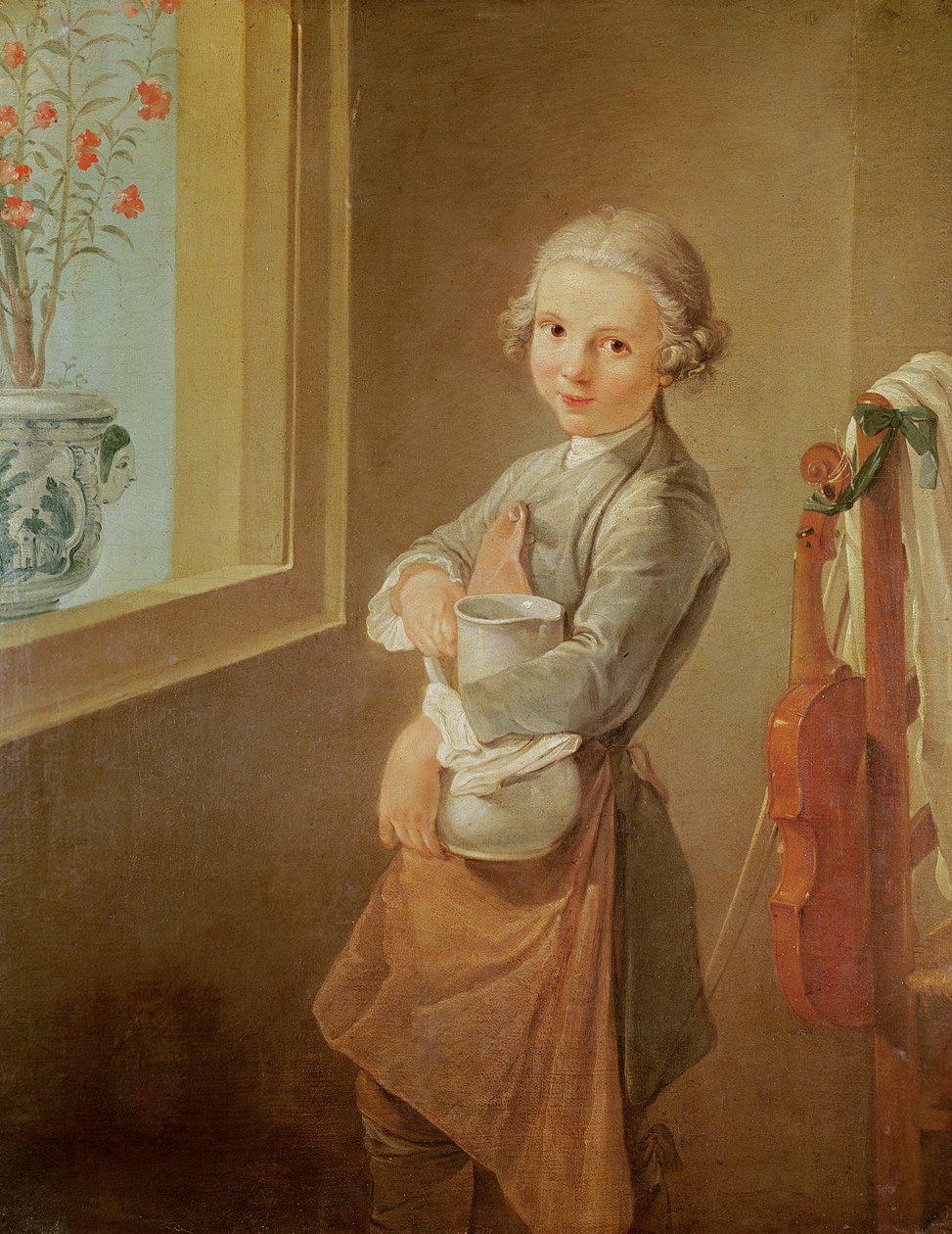 Den lilla violinisten av Nicolas-Bernard Lepicie