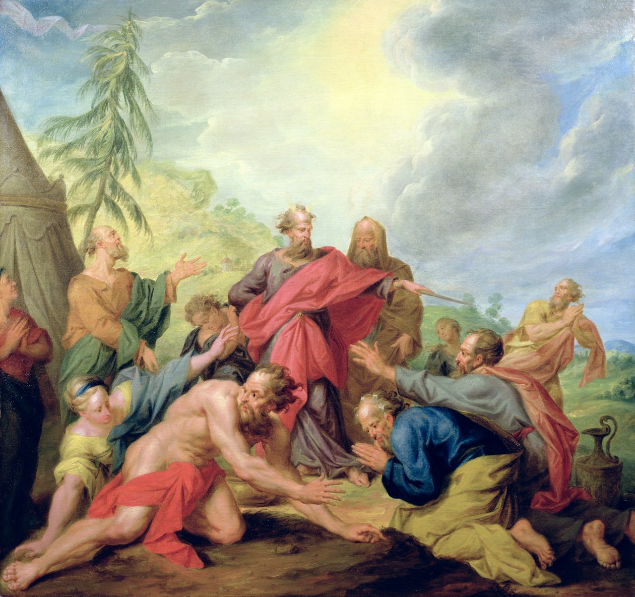 Moses slår klippan av Nicolas Bertin