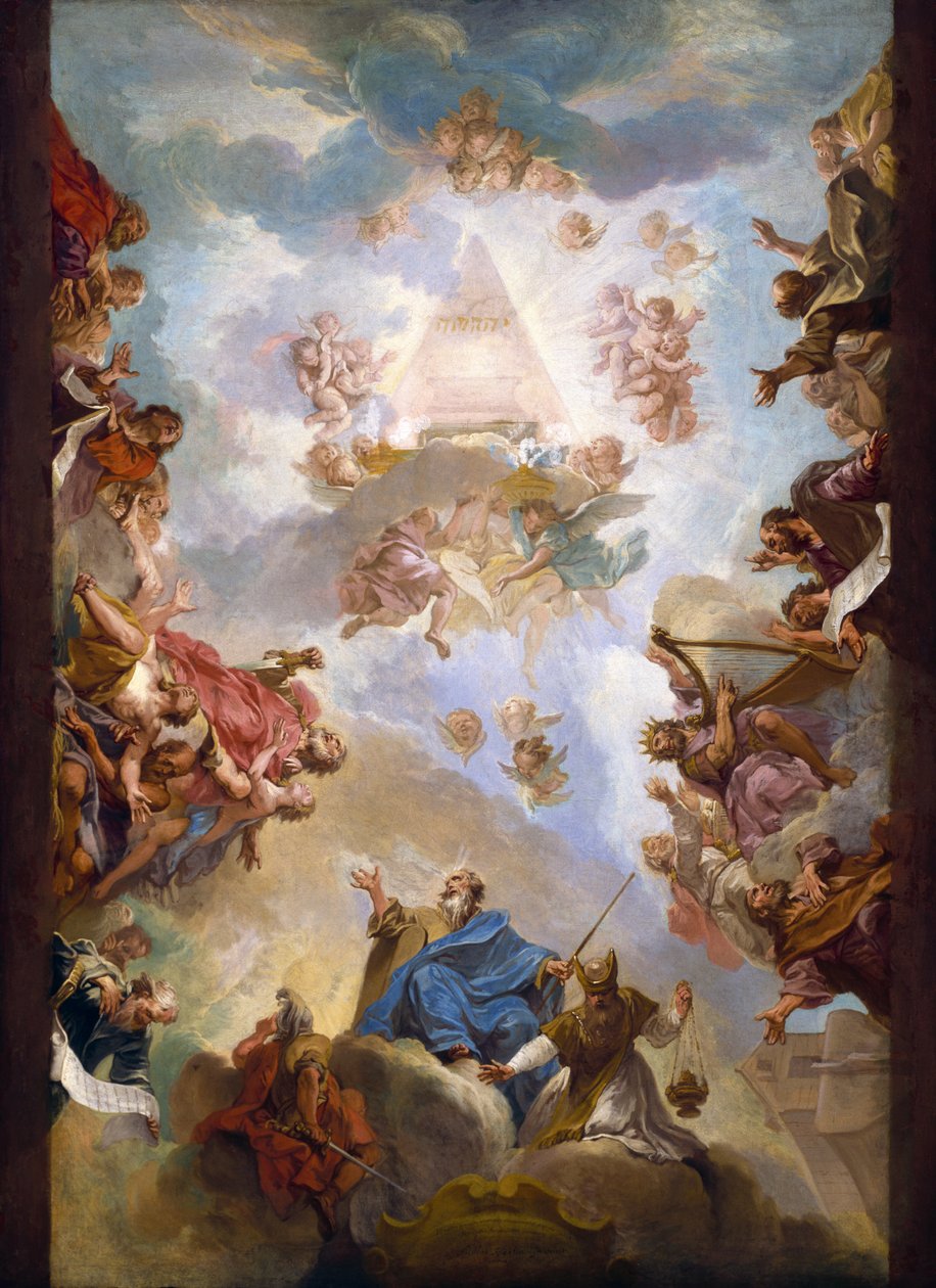 Profeter och kungar i Gamla testamentet som tillber Jehovas namn, 1718 av Nicolas Bertin