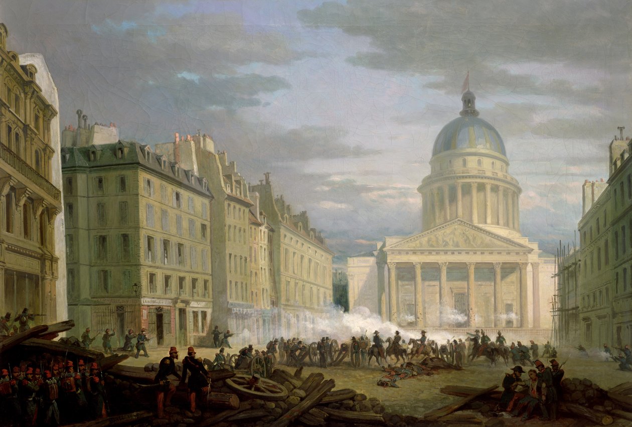 Siege of the Pantheon, 24 juni 1848 av Nicolas Edward Gabe