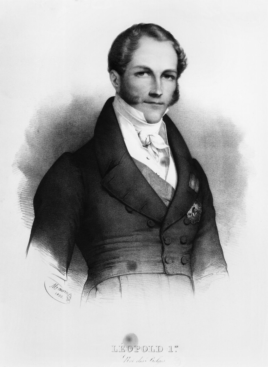 Porträtt av Leopold I (1790-1865) av Sachsen-Cobourg-Gotha, 1832 av Nicolas Eustache Maurin