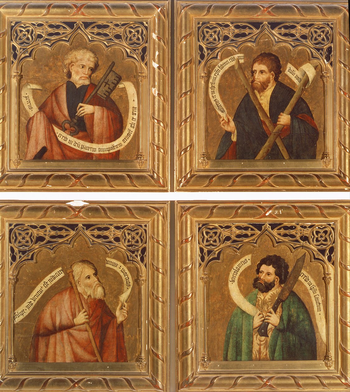 SS. Peter, Andrew, Philip och Bartholomew, 1468 av Nicolas Frances