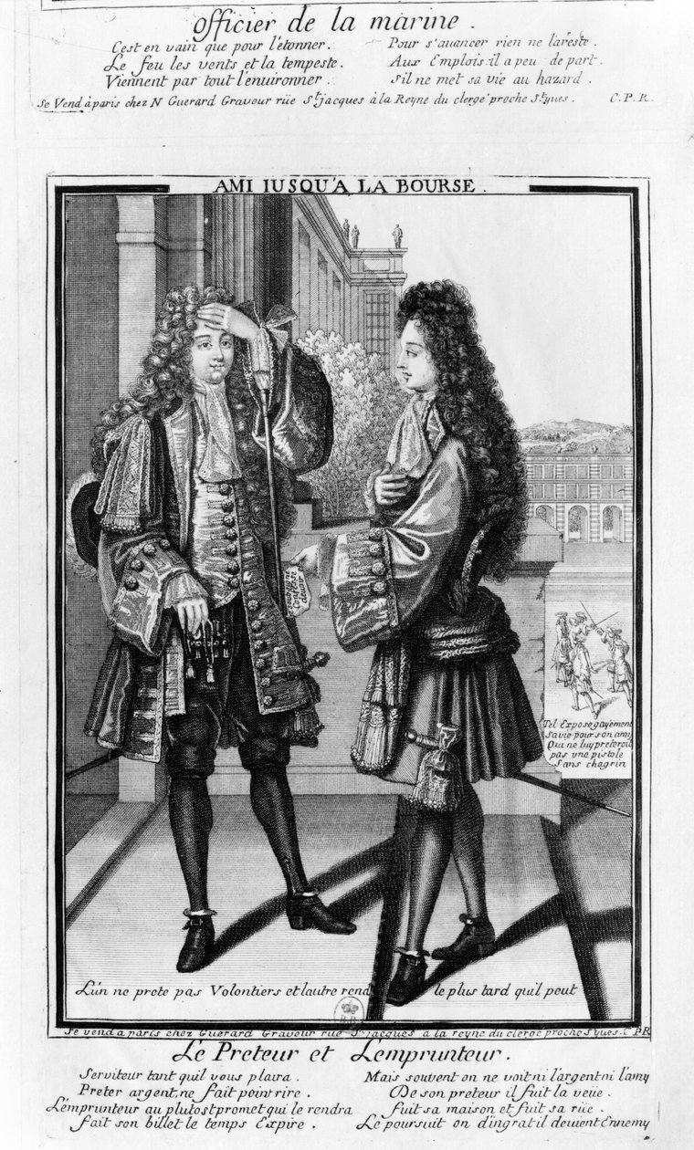 Långivaren och låntagaren av Nicolas Guerard