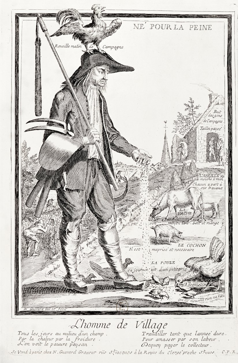 Bybonden, född att lida, ca 1780 (se även 101779) av Nicolas Guerard