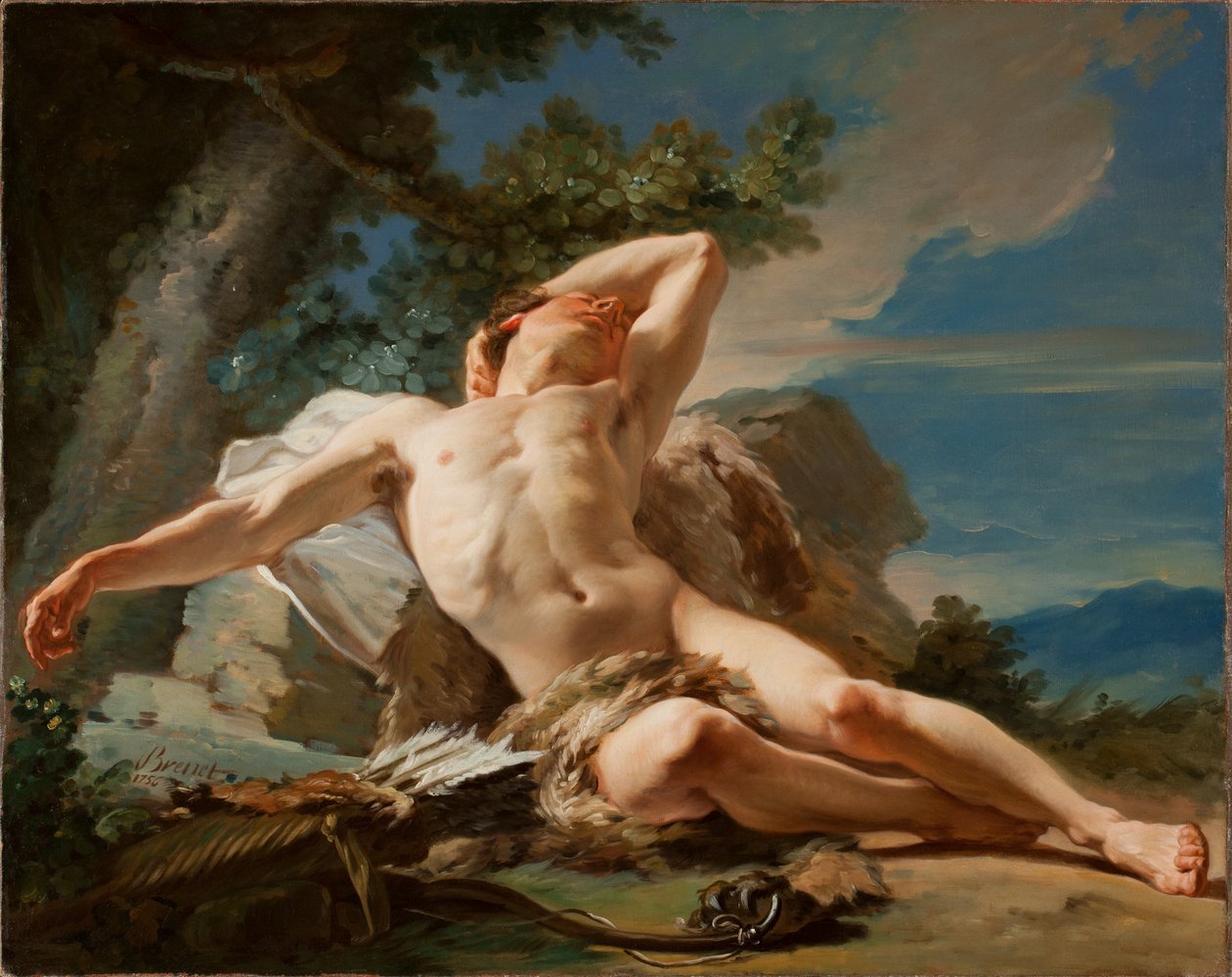 Sleeping Endymion, 1756 av Nicolas Guy Brenet