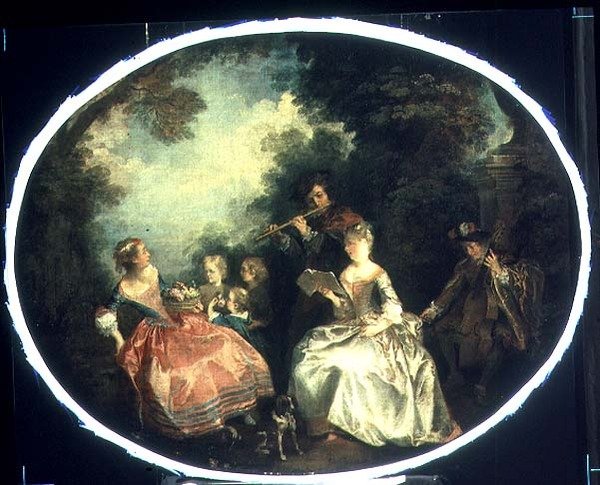 Konsert i parken, 1720 av Nicolas Lancret