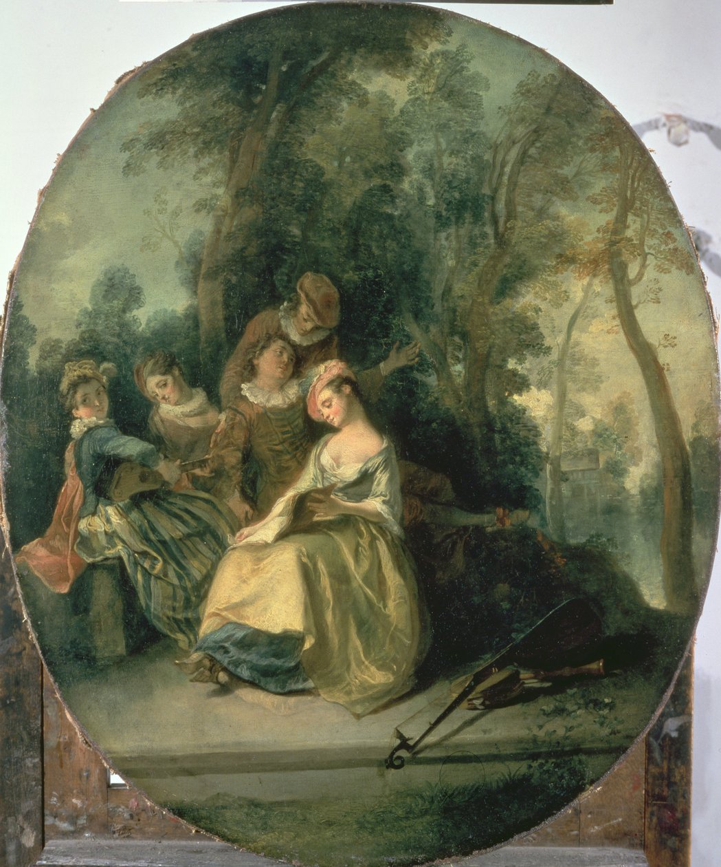 Konsert i parken, 1725 av Nicolas Lancret