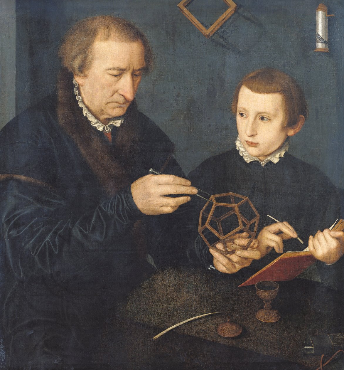 Johann I Neudorfer och hans son, 1561 av Nicolas Neufchatel