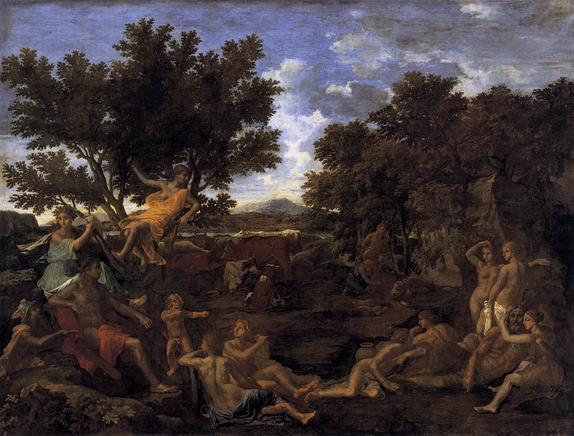 Apollo and Daphne av Nicolas Poussin