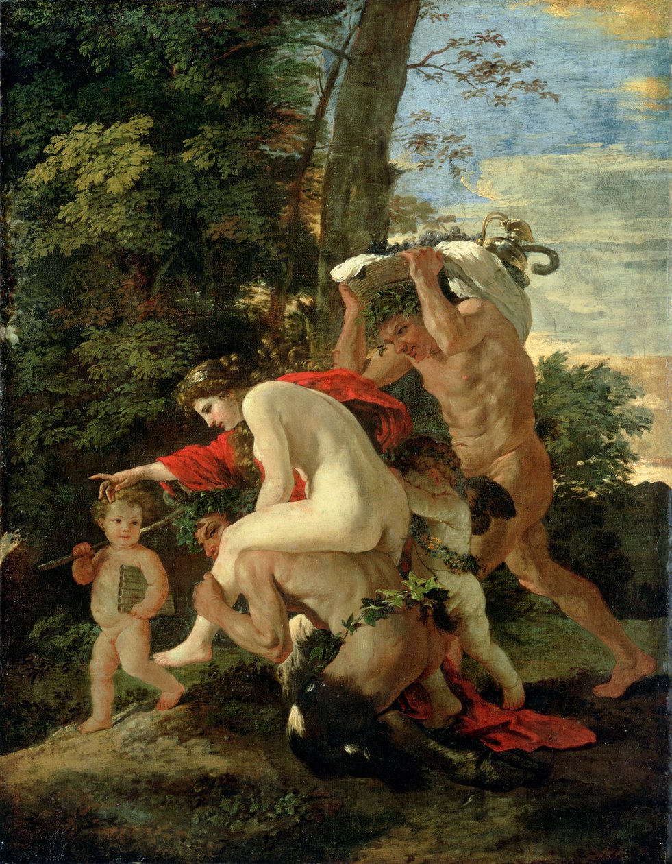 Bacchanalian Scene, before 1630  av Nicolas Poussin