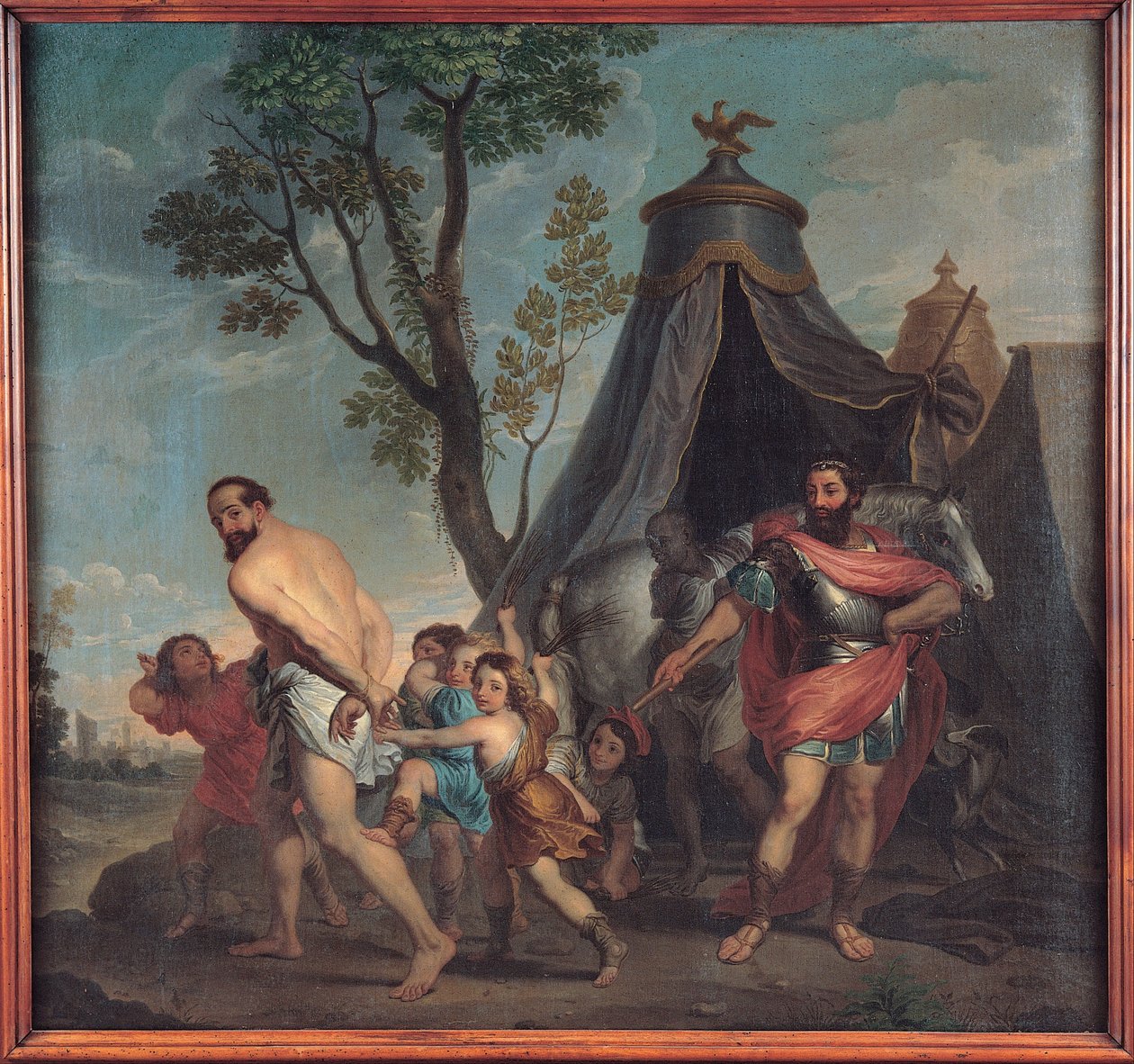 Camillus and the Schoolmaster of Falerii av Nicolas Poussin