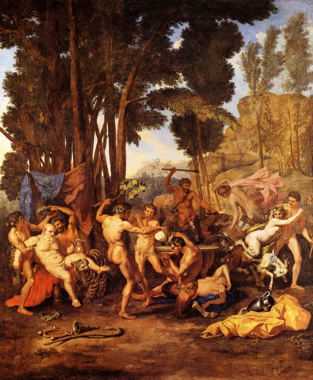 Le Triomphe de Silène av Nicolas Poussin