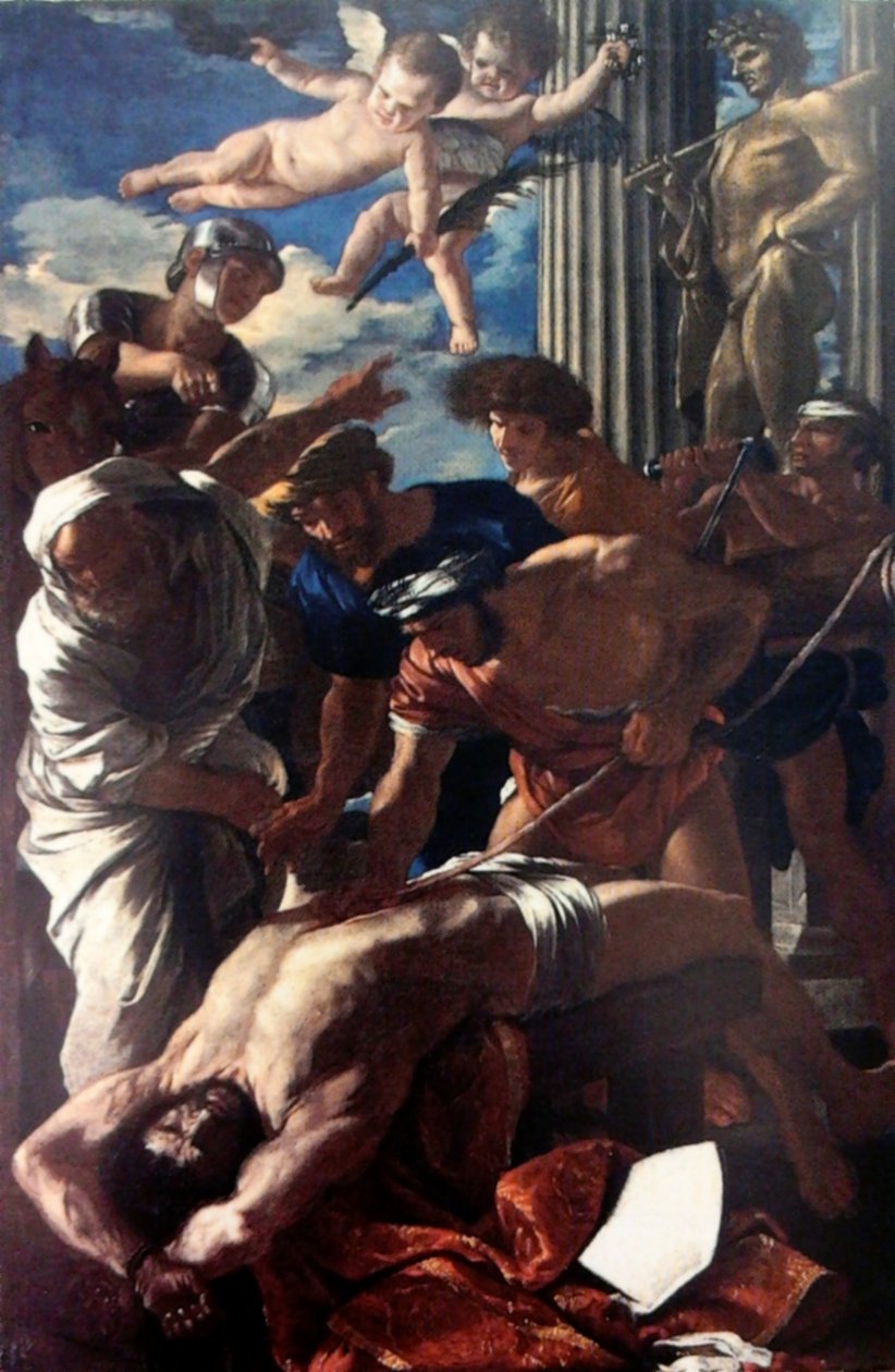 Martyrdom of St. Erasmus av Nicolas Poussin