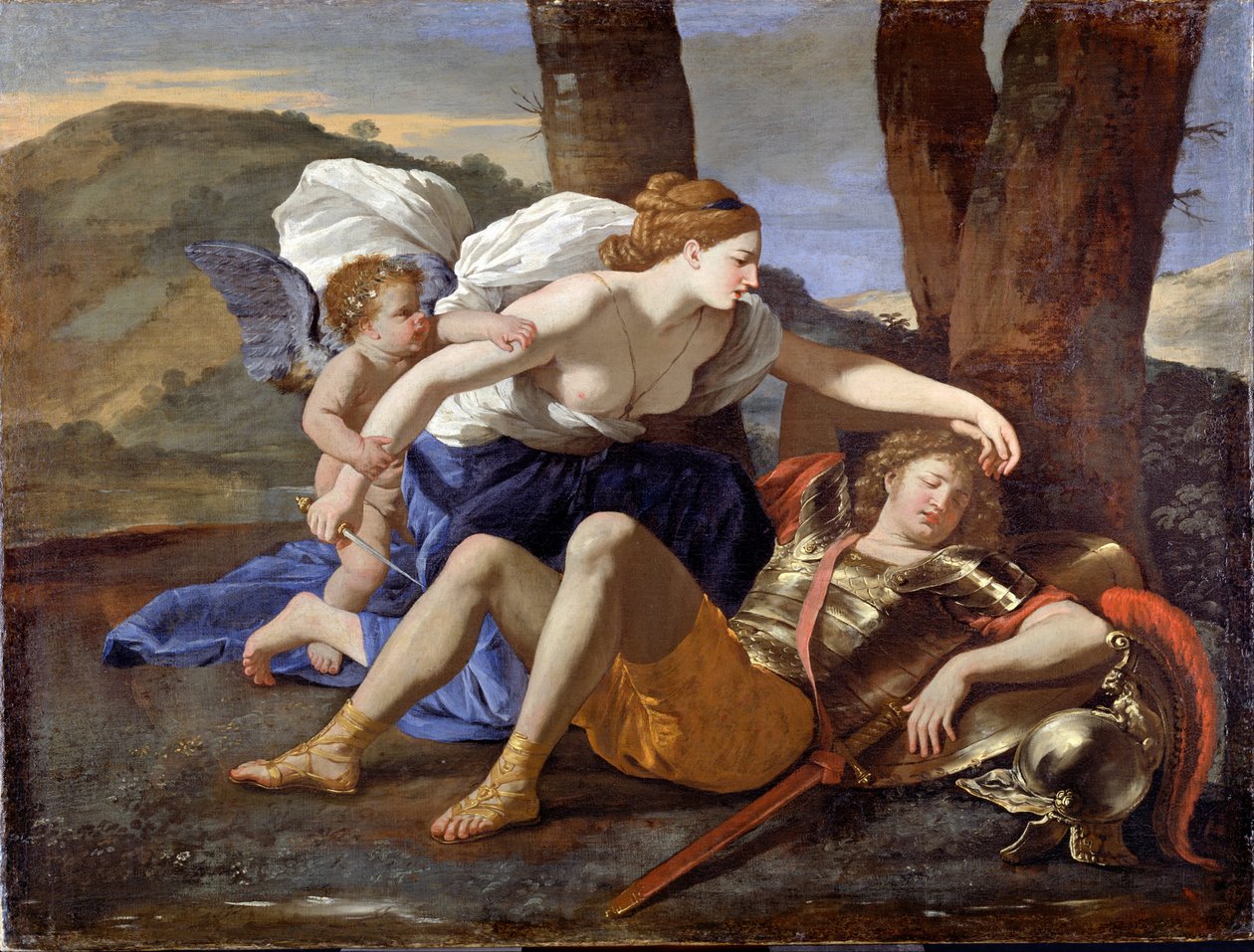 Rinaldo and Armida av Nicolas Poussin