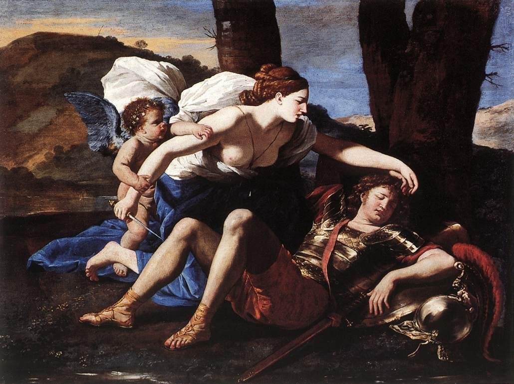 Rinaldo and Armida av Nicolas Poussin