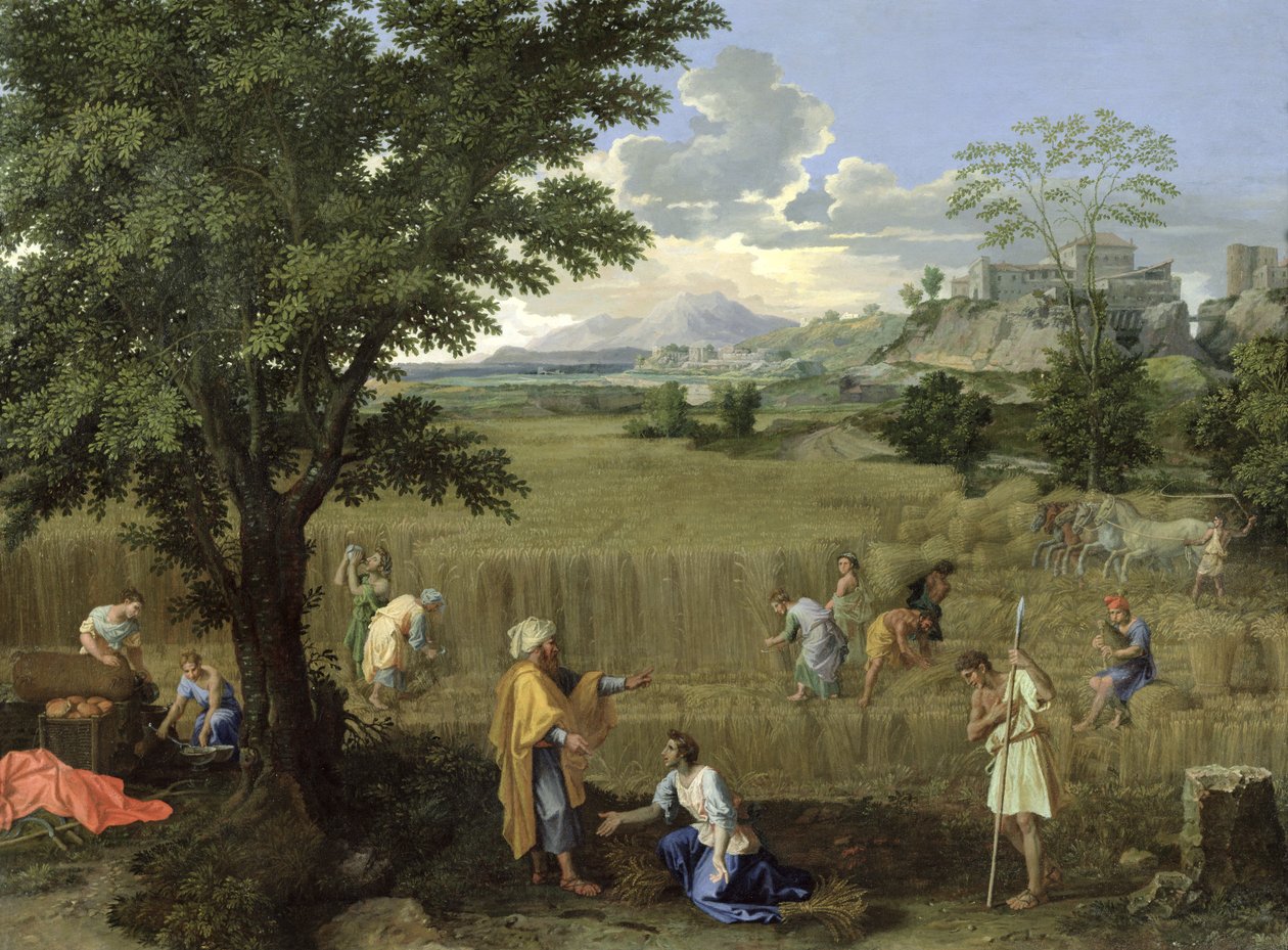 Sommar, eller Rut och Boas, 1660-64 av Nicolas Poussin